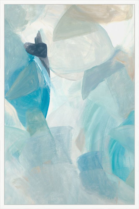 Blue Seaglass on Canvas