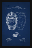 Catcher's Mask Patent - Blue