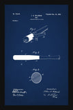 Baseball Bat Patent - Blue
