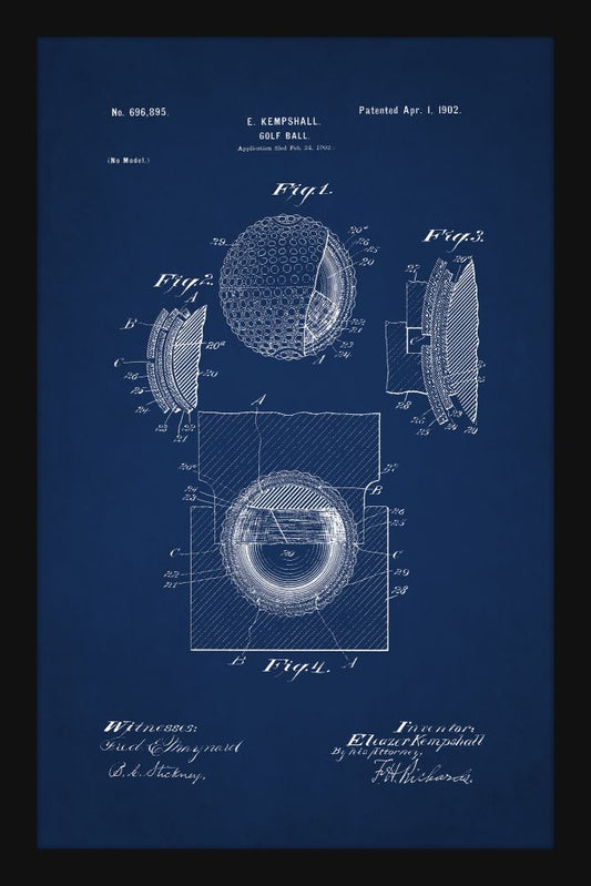 Golf Ball Patent - Blue
