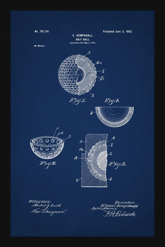 Golf Ball Patent - Blue