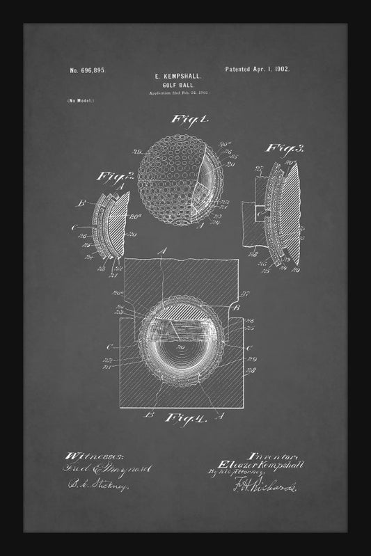 Golf Ball Patent - Grey