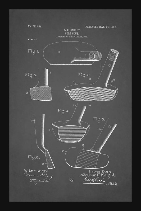 Golf Club Patent - Grey