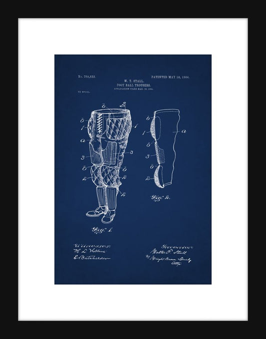 Football Trousers Patent - Blue Small