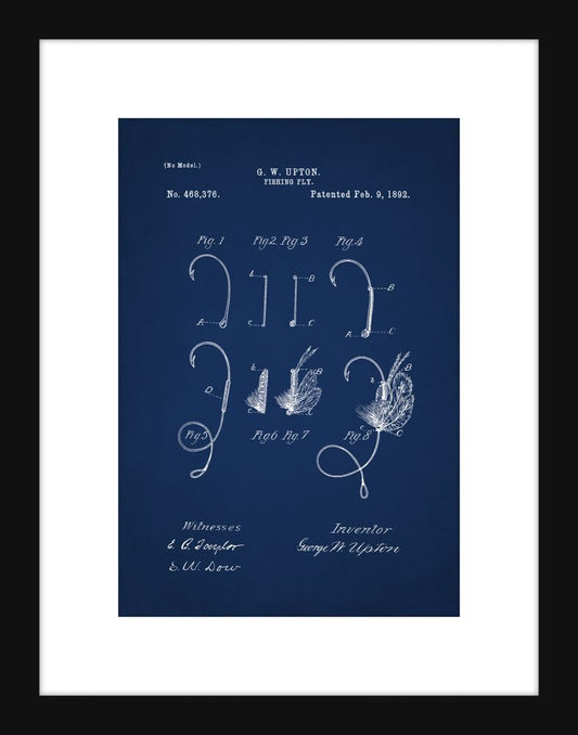 Fishing Fly Patent - Blue Small