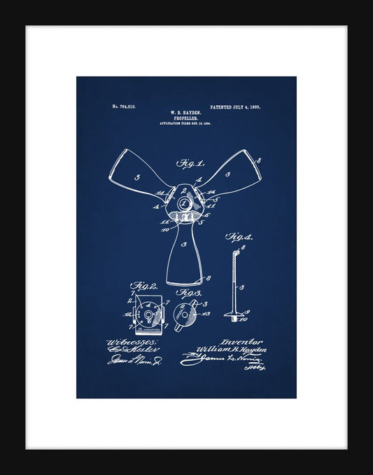 Propeller Patent - Blue Small