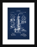Alcohol Still Patent - Blue Small