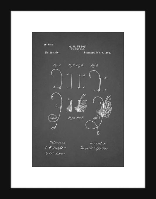 Fishing Fly Patent - Grey Small