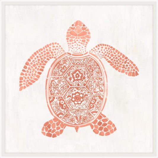 Asian Turtle Coral on White I