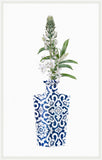 Green Foliage in a Blue White Vase II