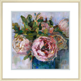 Large Pink Flower Green Leaves II