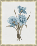 Taupe and Blue Flower VI Grande