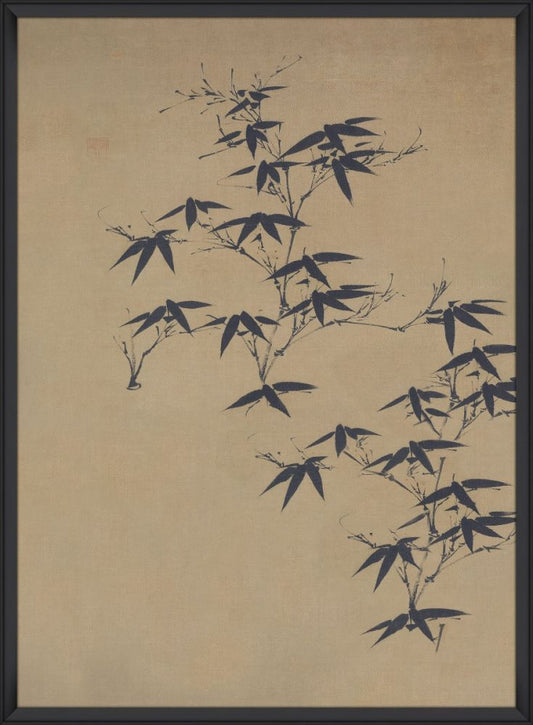 Asian leaves Silhouettes at the edge of light I