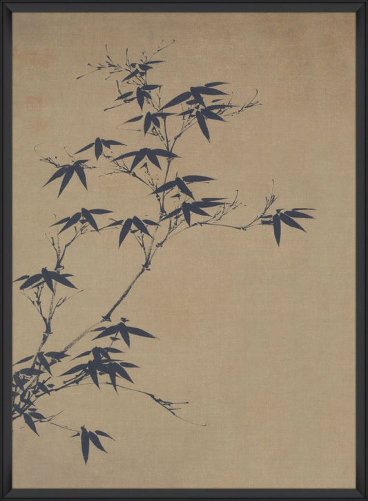 Asian leaves Silhouettes at the edge of Light II