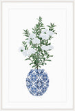 Green Foliage in a Petite Blue White Urn IV