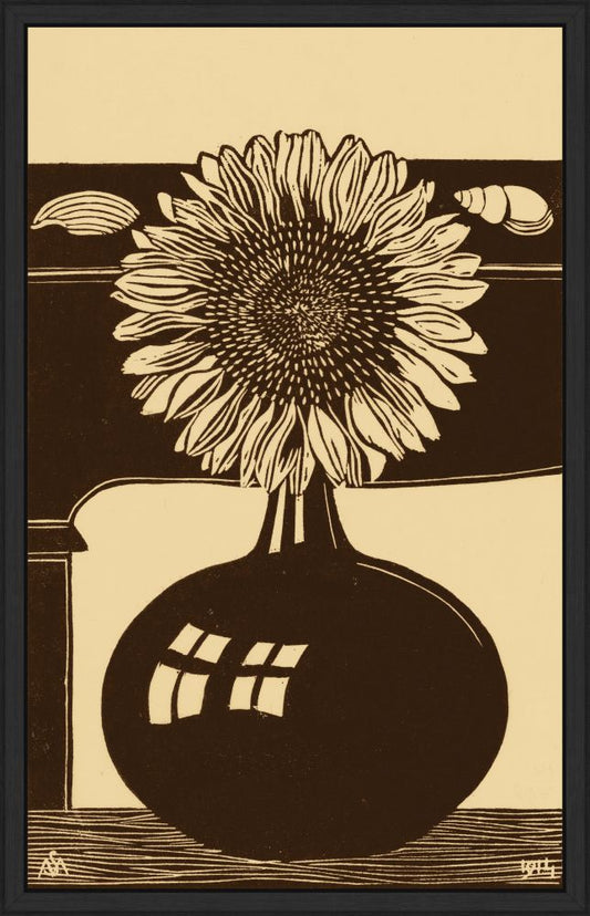 Sunflower in Black and Beige, Samuel Jessurun de Mesquita, 1914