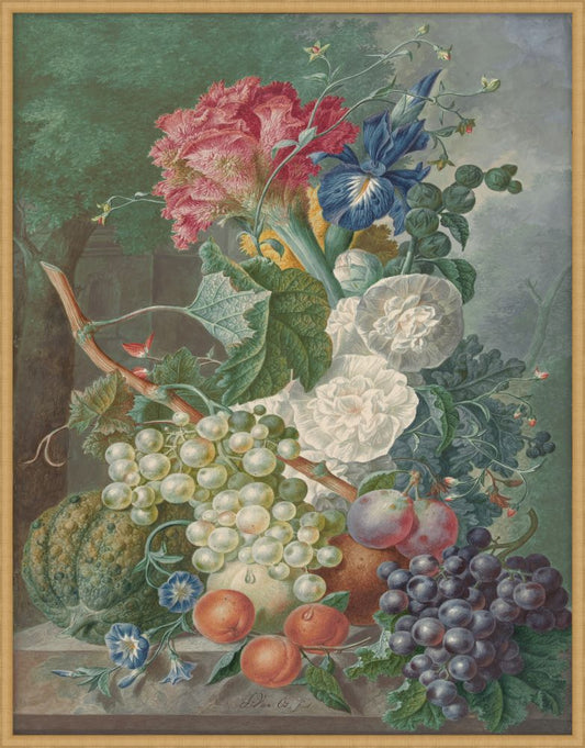 Still Life with Flowers and Fruit, Jan van Os, c. 1775