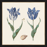 Two Tulips IV Cobalt  Blue