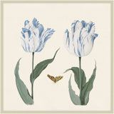 Two Tulips I in Britany Blue