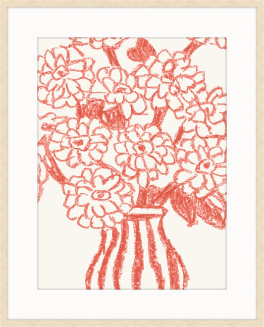 Pastel Bouquet in Coral II