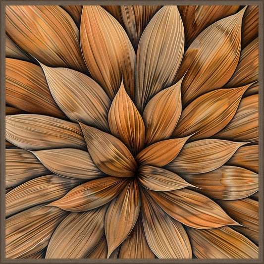 Floral Wooden Whispers I