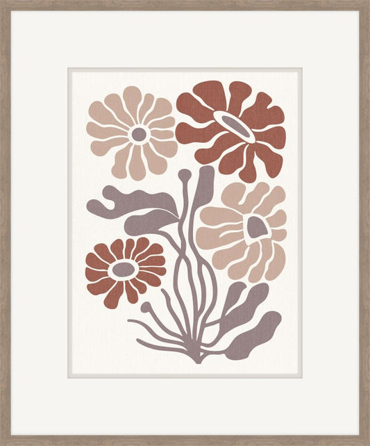 Silhouette Symphony in Cinnamon and Slate I