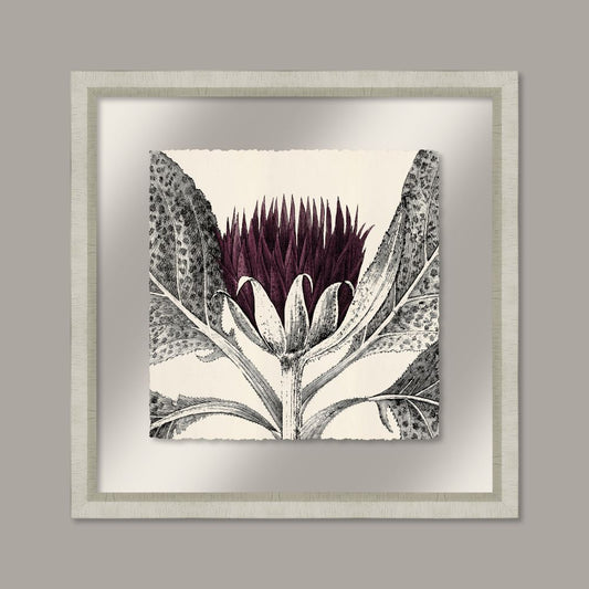 Arctium in Eggplant and Silver I