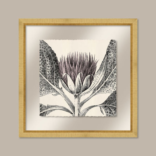 Arctium in Pale Lilac and Gold I