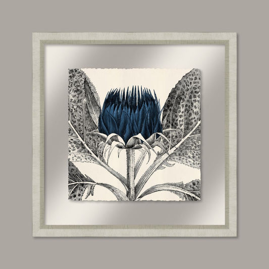 Arctium in Navy and Silver II