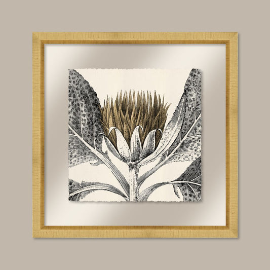 Arctium in Spun Gold and Gold I