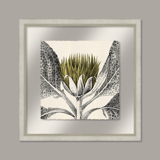 Arctium in Golden Lime and Silver I