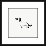 Brushed Ink Dog I - Black