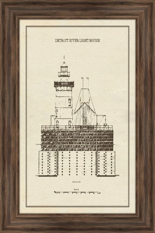 Detroit River Light House, 1885 I