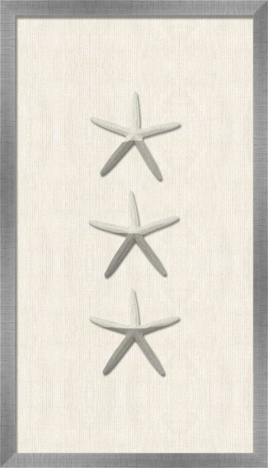 Silver-Dipped Starfish on White Linen