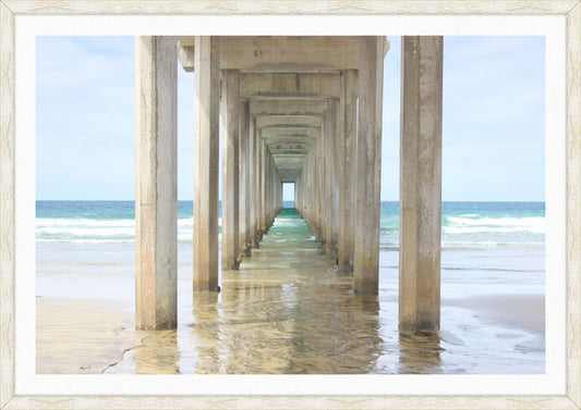 Under the Pier in Crystal Blue Water