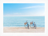 Blue Bicycles on the Beach