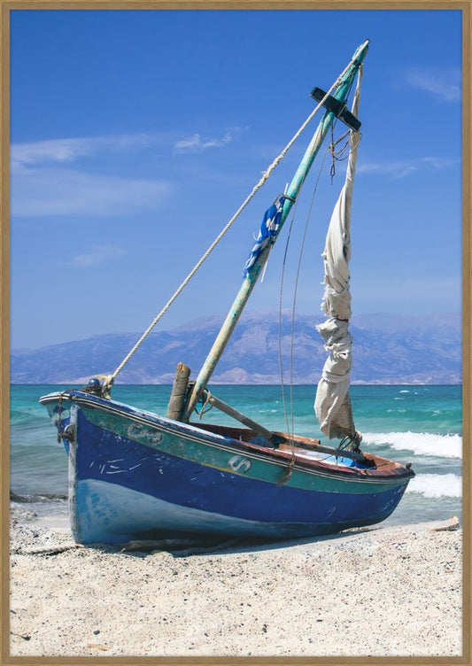 Blue Boat Blue Water