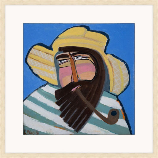 Sailor with green and white striped shirt