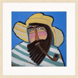 Sailor with green and white striped shirt