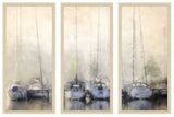 Sailboats in The Fog Triptych