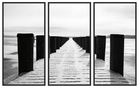 Winter Dock Triptych
