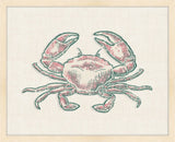 Crab on White Linen