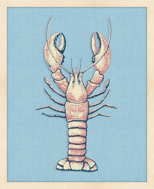 Lobster on Blue Linen