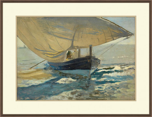 Barcas en the Playa, Joaquin Sorolla, 1909