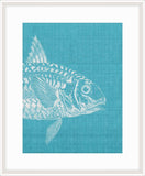 Go Fish in Scuba Blue I