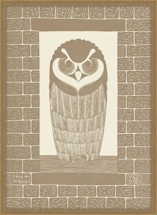 Ring Owl in Café Au Lait, Samuel Jessurun de Mesquita, 1914