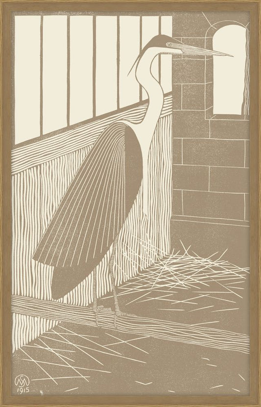 Reuzenreiger, Samuel Jessurun de Mesquita, 1915. Cage Au Lait