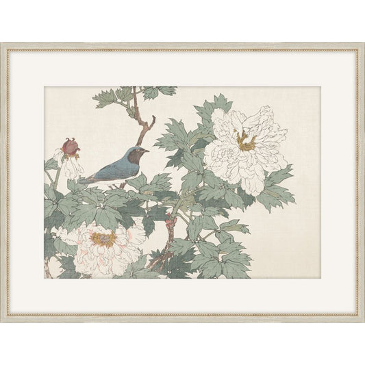 Flowers in art,ﾊBirds in art Summer plate 2