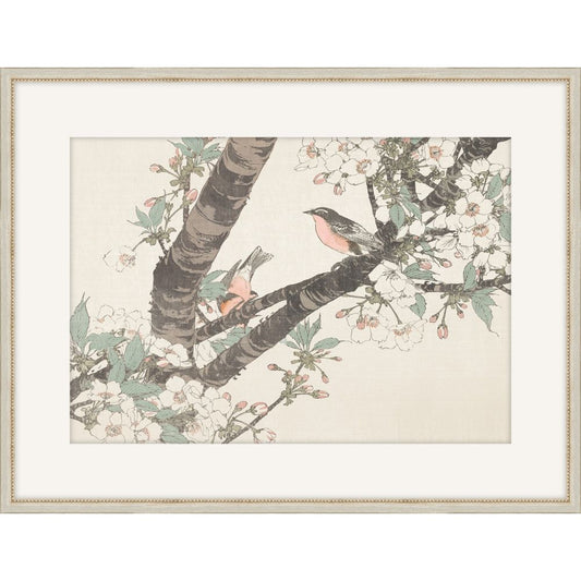 Flowers in art,ﾊBirds in art Spring  plate 9