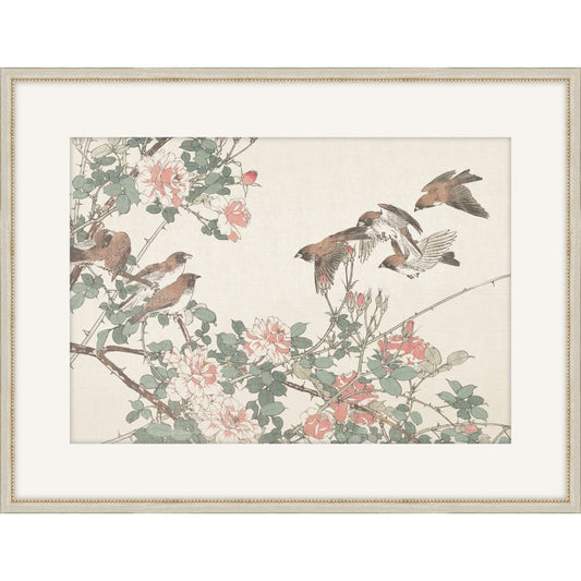 Flowers in art,ﾊBirds, Spring  plate 27